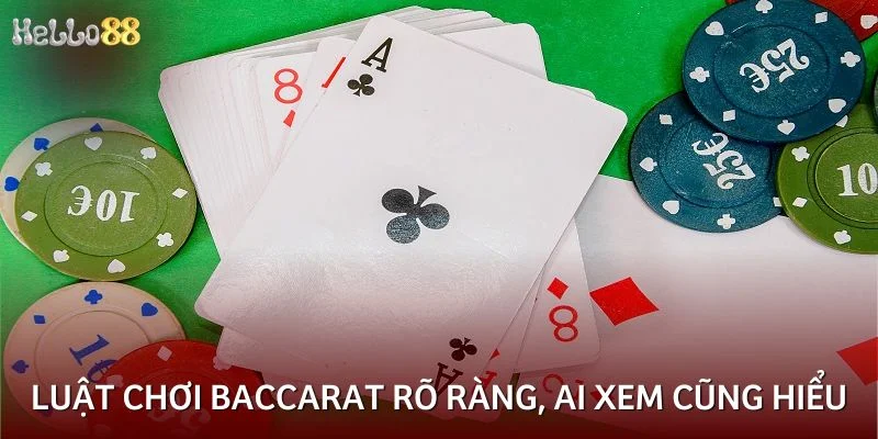 Luật chơi Baccarat rõ ràng, ai xem cũng hiểu